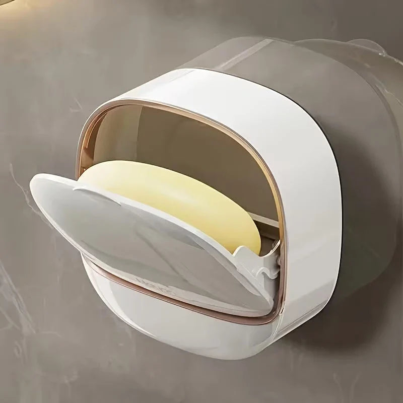 AquaDry Covered Soap Holder with Drain Tray - Buy 1 Get 1 Free