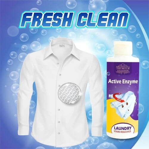 Stain Remover For Clothes - Laundry Stain Remover Pack of 2 Active Enzyme Laundry Stain Remover 🔥BUY 1 GET 1 FREE🔥