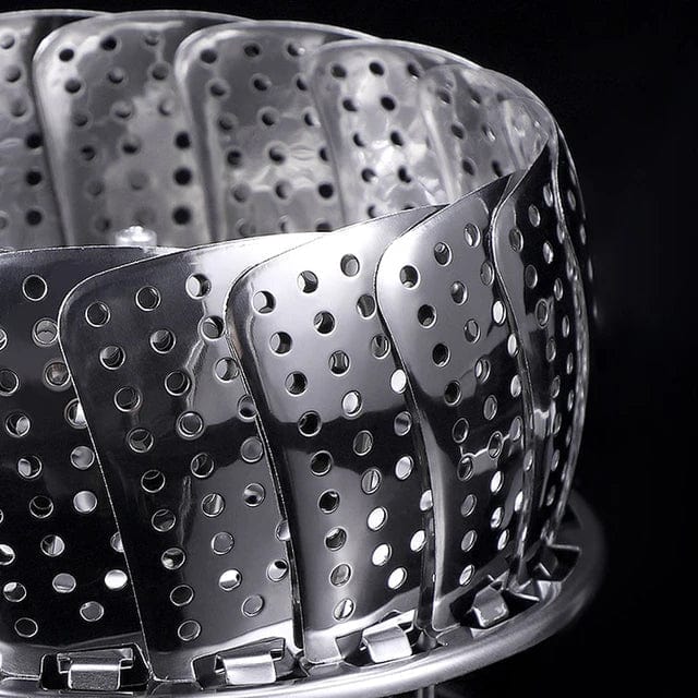 Stainless Steel Steamer basket for Veggie/Seafood with Safety Tool Stainless Steel Steamer basket for Veggie/Seafood with Safety Tool
