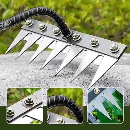 Steel Nail Rake | Garden Tools Planting Implements Rake Tool Equipment 5 Teeth Weeding Toolš± -11,000+ Farmersā Trusted