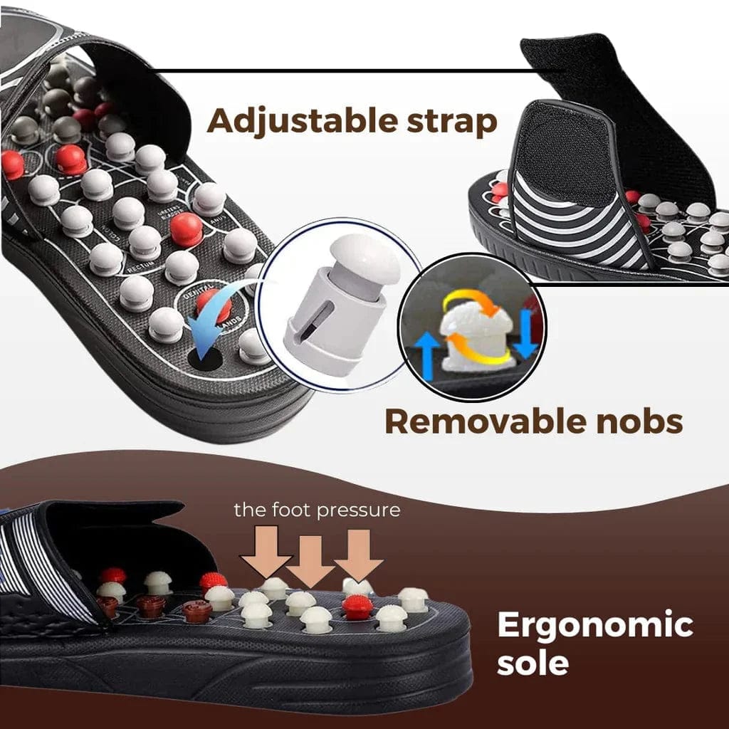 Steplaxo™ | Acupressure Slippers Massage Footwears Reflexology Slipper Steplaxo™ Acupressure Slippers Zaavio®