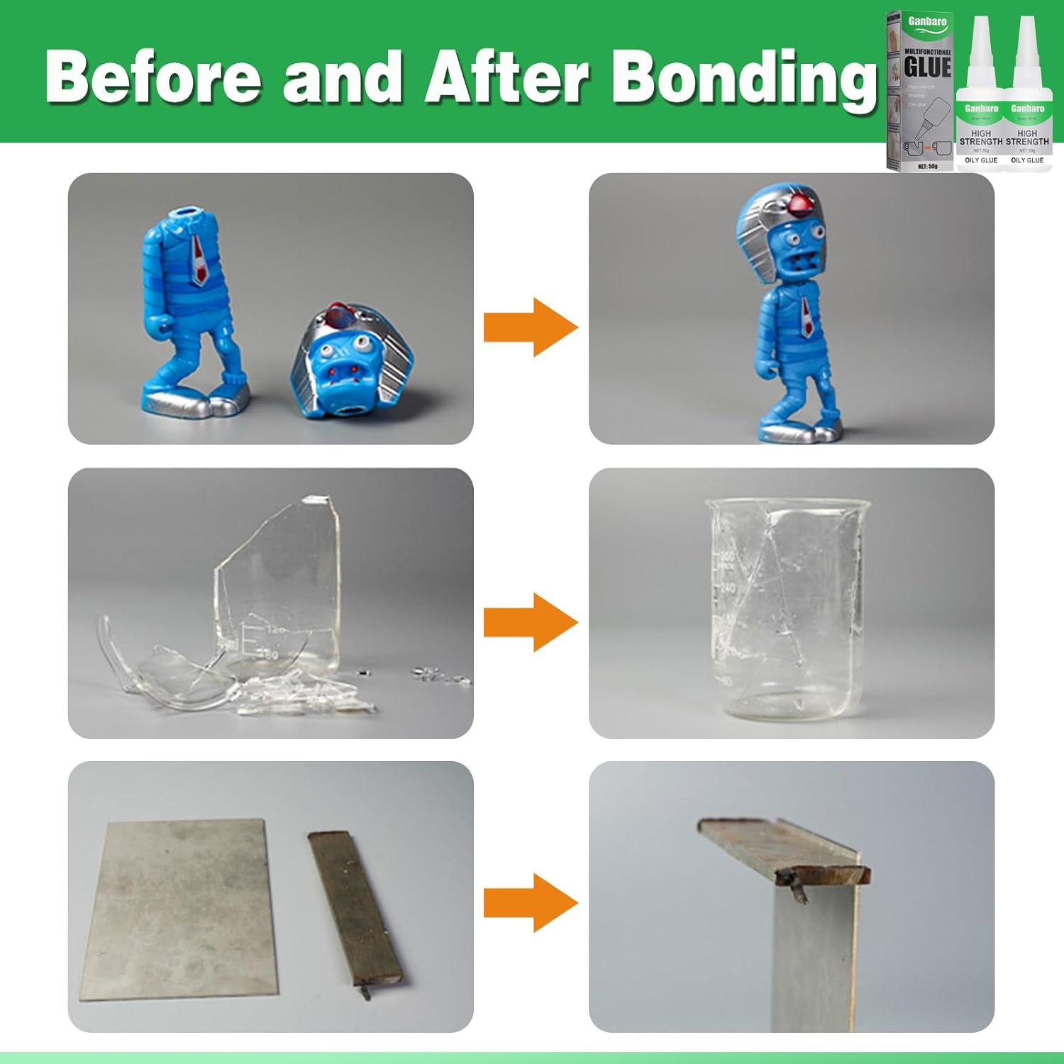 Stick Super Glass Glue Cyanoacrylate Waterproof Adhesive Glue Super Glue