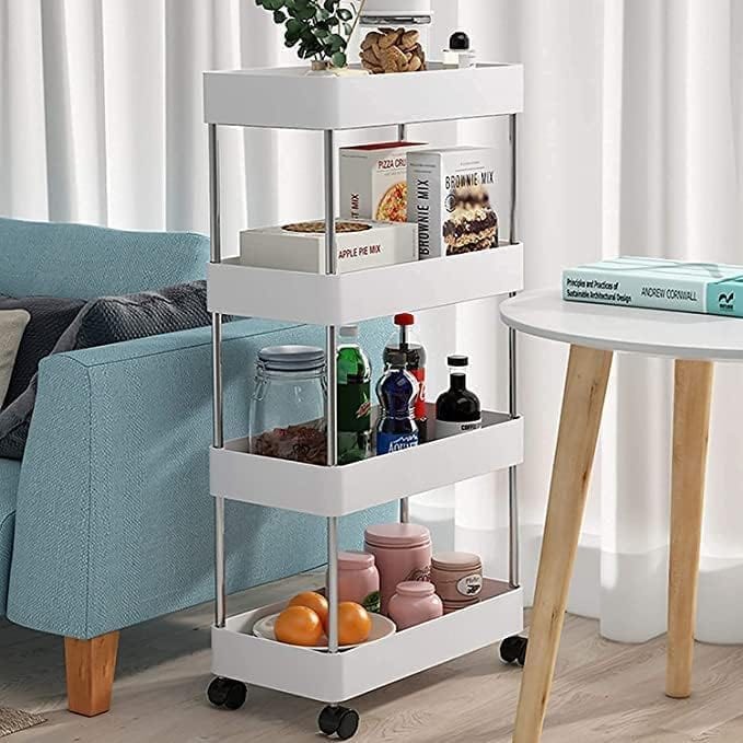 Storage Rack With Wheels | Rack Storage Kitchen Shelf Racking Organizer Multipurpose Storage Organizer