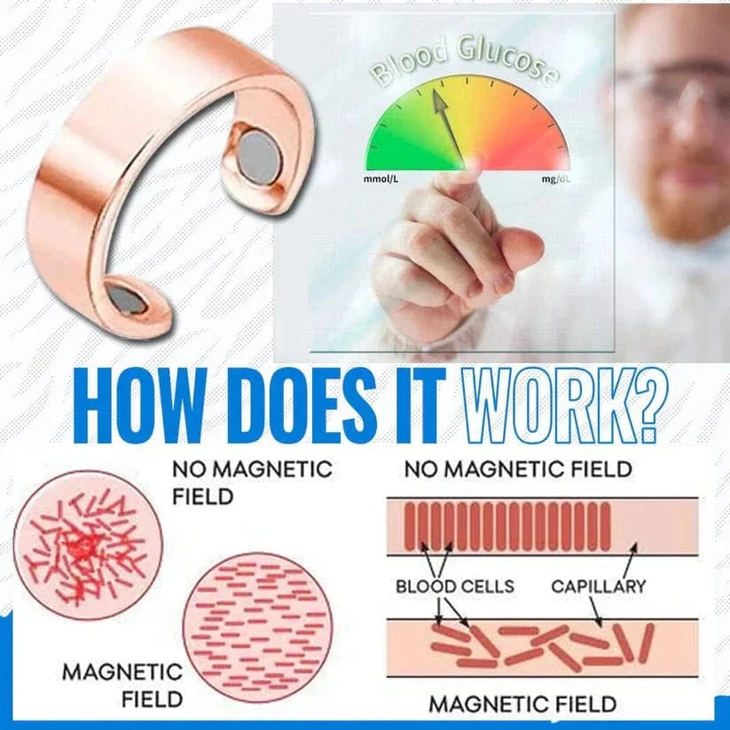 Sugar Control Magnetic Ring | Normal Sugar Blood Levels Control High Sugar Levels Sugar Control Magnetic Ring (Set of 2)