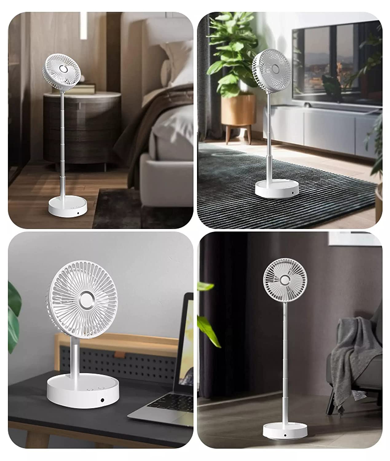 Table Rechargable Fan Cool Small Fan High Speed Desk Table Fan - Rechargeable Portable Fan Portable Fan