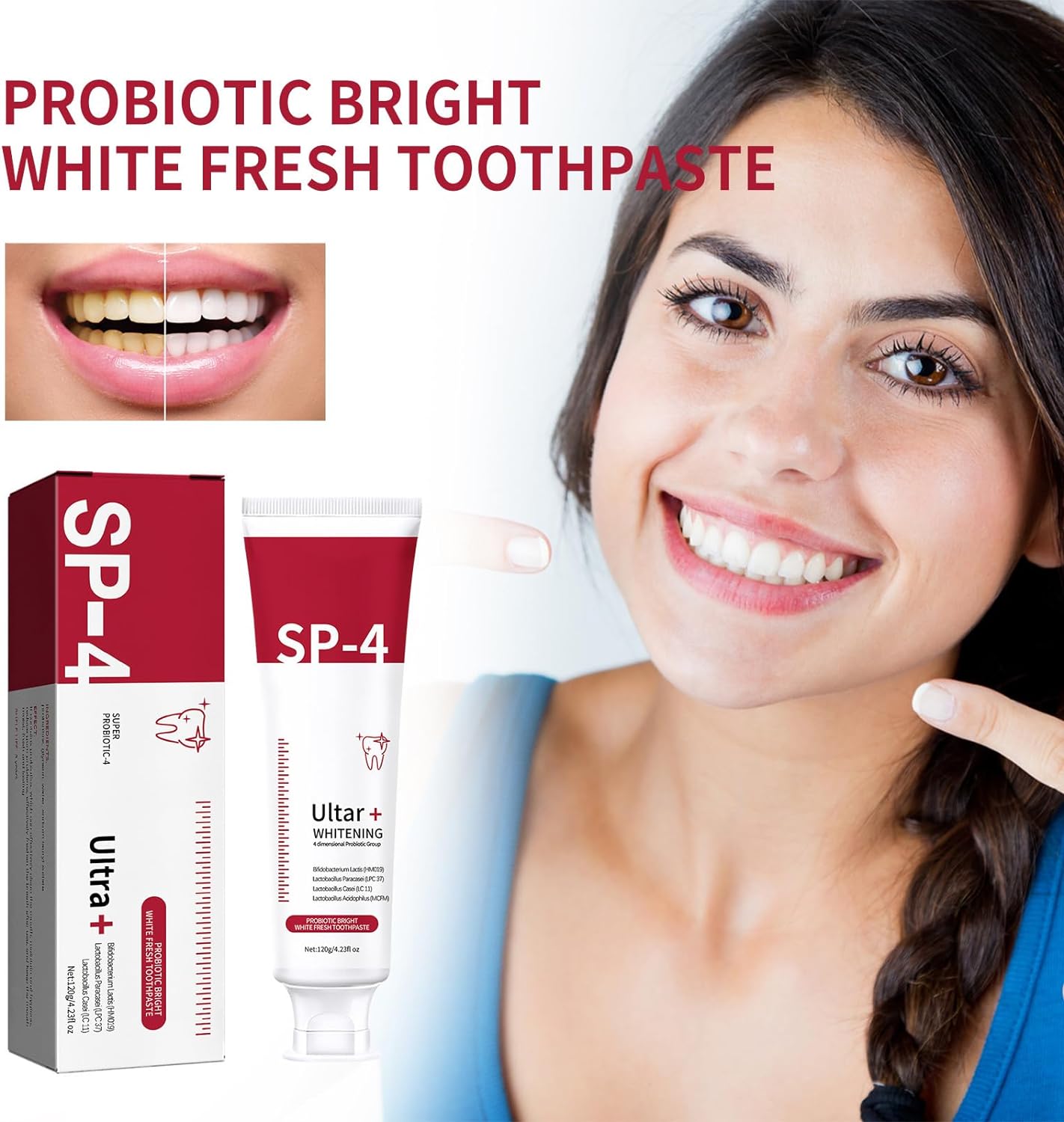 Teeth Whitening Tooth Paste Whitening Your Teeth At Home - SP4 Probiotic Whitening Toothpaste Probiotic Toothpaste