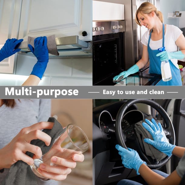 Thickened Magic Cleaning Cloth (Pack of 5) | Microfiber Cloth Cleaning Glass Kitchen Wipe Cloths Material Thickened Magic Cleaning Cloth (Pack of 5) Zaavio.co®