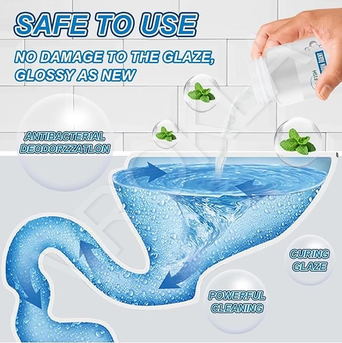 Toilet Cleansing Agent (Set of 2) | Toilet Cleaning Bathroom Clean Agent Deep Clean Toilet Powder Toilet Cleansing Agent (Set of 2)