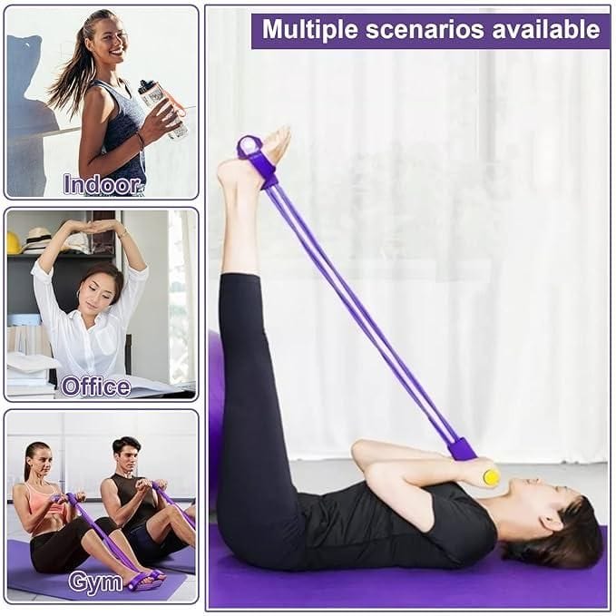 ToneStrap™️ | Resistance Band Exercise Equipment For Home Fitness Bands ToneStrap™ Pedal Puller Resistance Rope Zaavio.co®