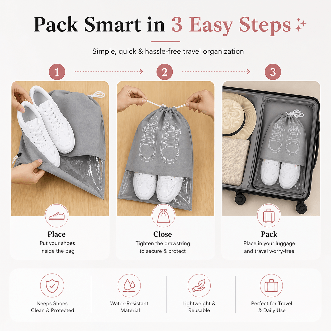 Travel Shoe Bags Travel Shoe Bags