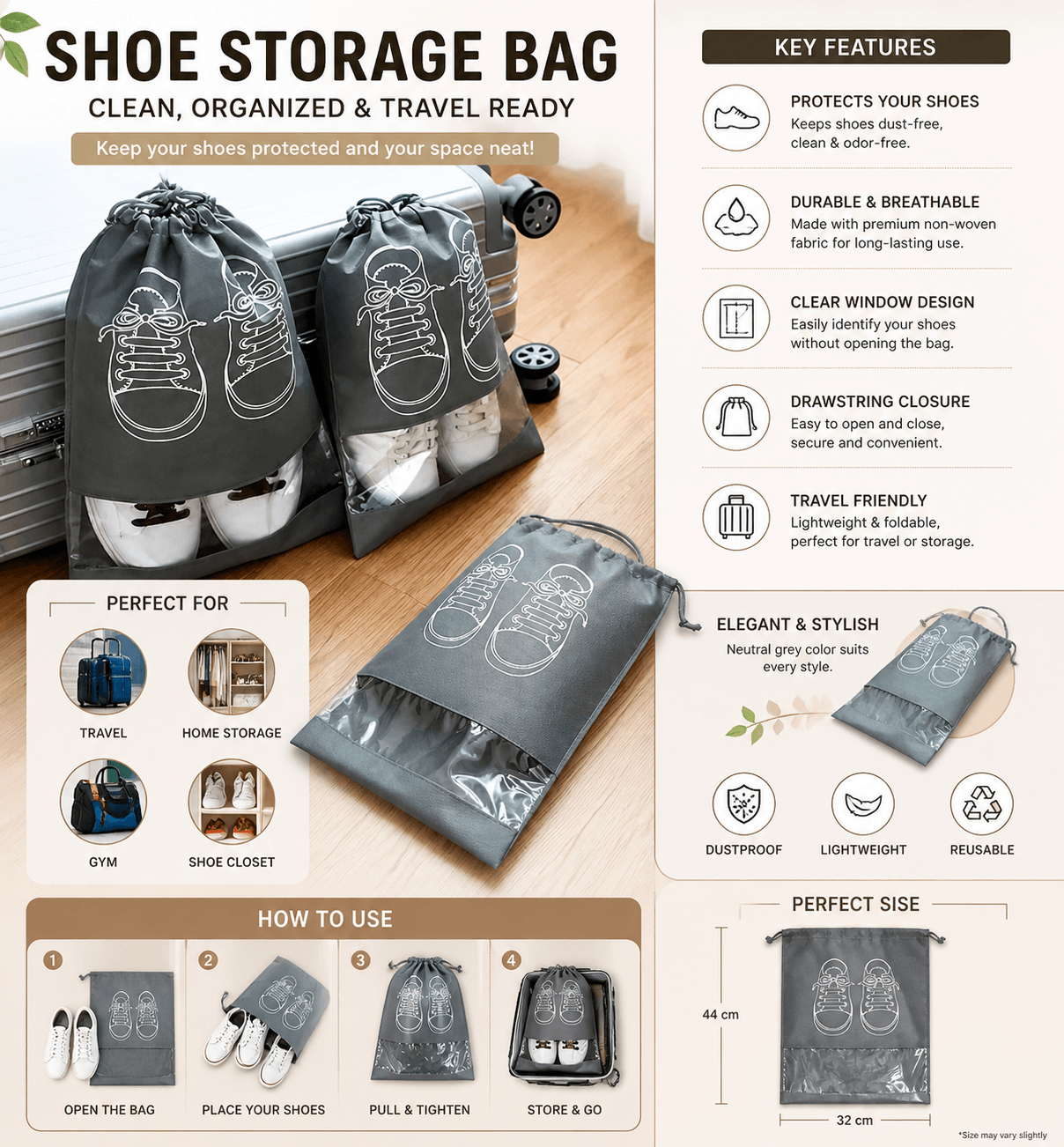 Travel Shoe Bags Travel Shoe Bags