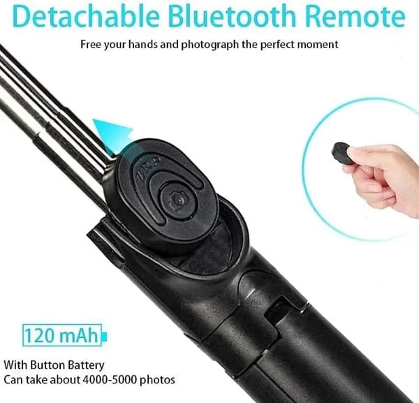 Tripodzy™ | Selfie Stick For Selfies Bluetooth Tripod Stand With Remote Tripodzy™ 3-in-1 Selfie Stick Tripod Zaavio®