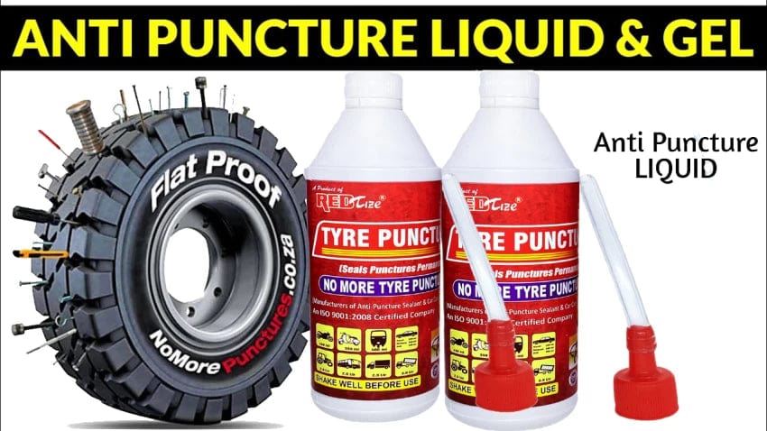 Tyre Puncture Car Tubeless Tyre Puncture Kit Bike Tire Repair - PunctureGuard™️ Tyre Puncture Repair Fluid PunctureGuard™️ Tyre Puncture Repair Fluid (Pack Of 2) Zaavio®