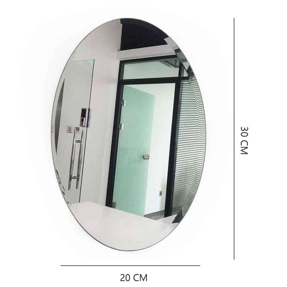 Unbreakable Mirror Sticker(Set of 2) | Wall Mirror Sticker For Bedroom Bathroom Living Room Acrylic Mirror Pack of 2 (Large 30x20 cms) Unbreakable Mirror Sticker (Set of 2)