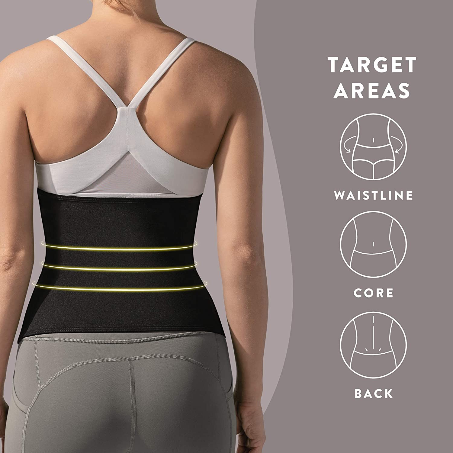 Unisex Body Shaper Hot Sweat Slimming Shaper Belt (Pack of 2) Waist Cinchers Unisex Sweat Shaper - Buy 1, Get 1 FREE!