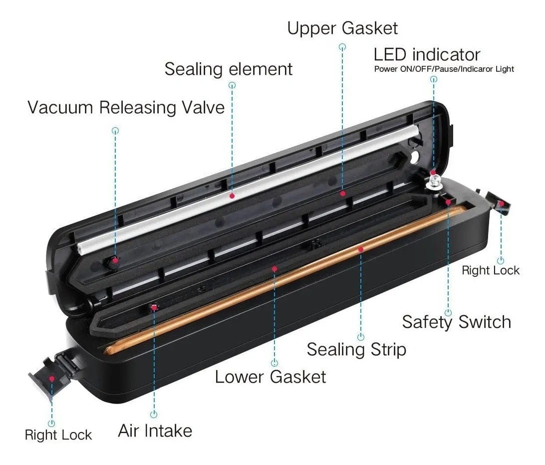 Vacuum Sealer Air Tight Packing Food Bags Sealer Machine Food Vacuum Sealer
