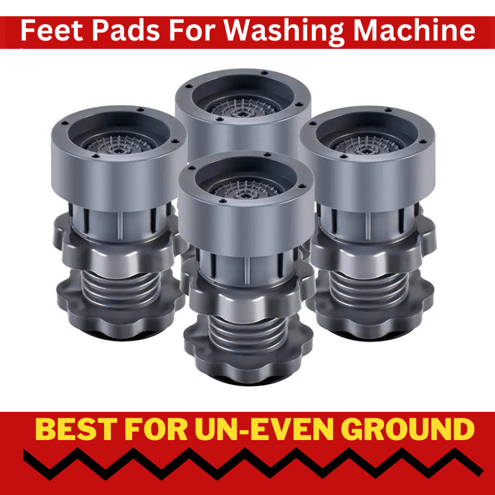 Vibrofixio™️ | Washing Machine Clothes Washer Vibration Pads Vibrofixio™ Washing Machine Adjustable Height Footpads (Pack Of 4) Zaavio.co®