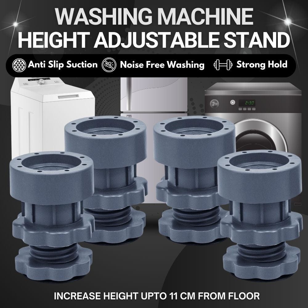 Vibrofixio™️ | Washing Machine Clothes Washer Vibration Pads Vibrofixio™ Washing Machine Adjustable Height Footpads (Pack Of 4) Zaavio.co®