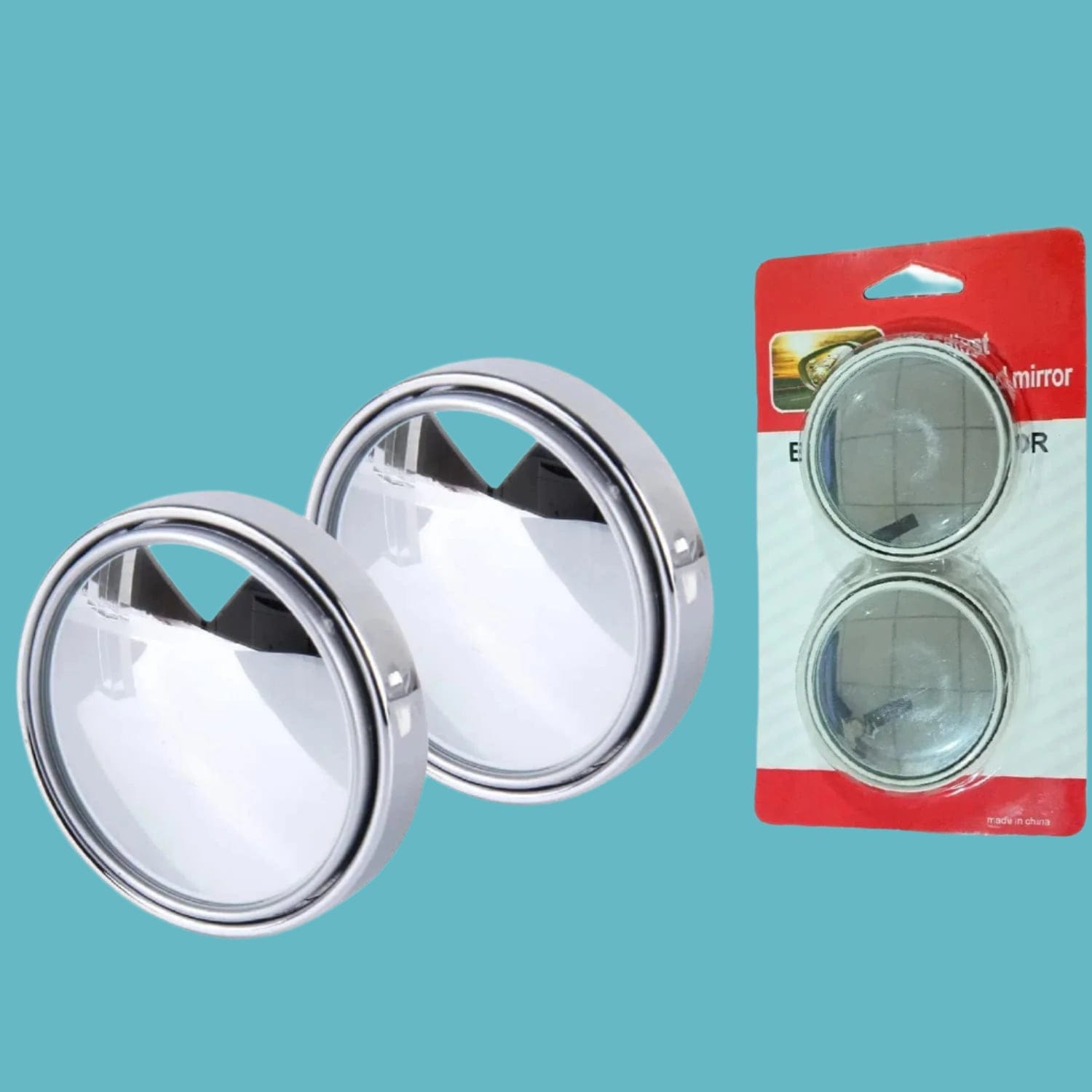 Viewoxy™️ | Blind Spot Mirror For Car Curved Round Large Car Mirror Accessories Buy 1 Get 1 Free Viewoxy™️Blind Spot Mirror for Car (Pack of 2) Zaavio®
