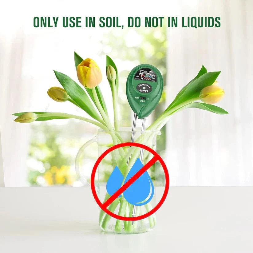 VitaSoilzy™| Soil Moisture Sensor Test Meter Samples Health Moisture Tester VitaSoilzy™ 3-in-1 Soil Test Meter Zaavio®