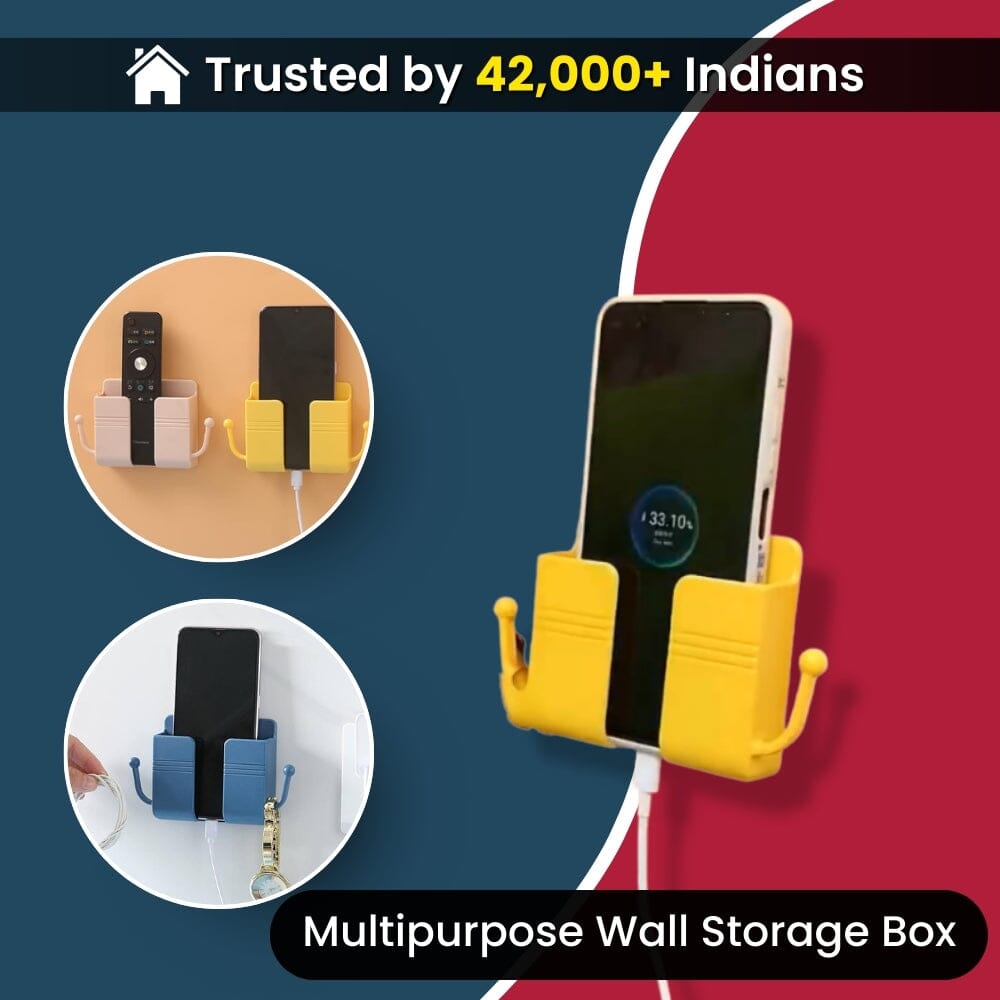 No-Drill Wall Storage Box for Home