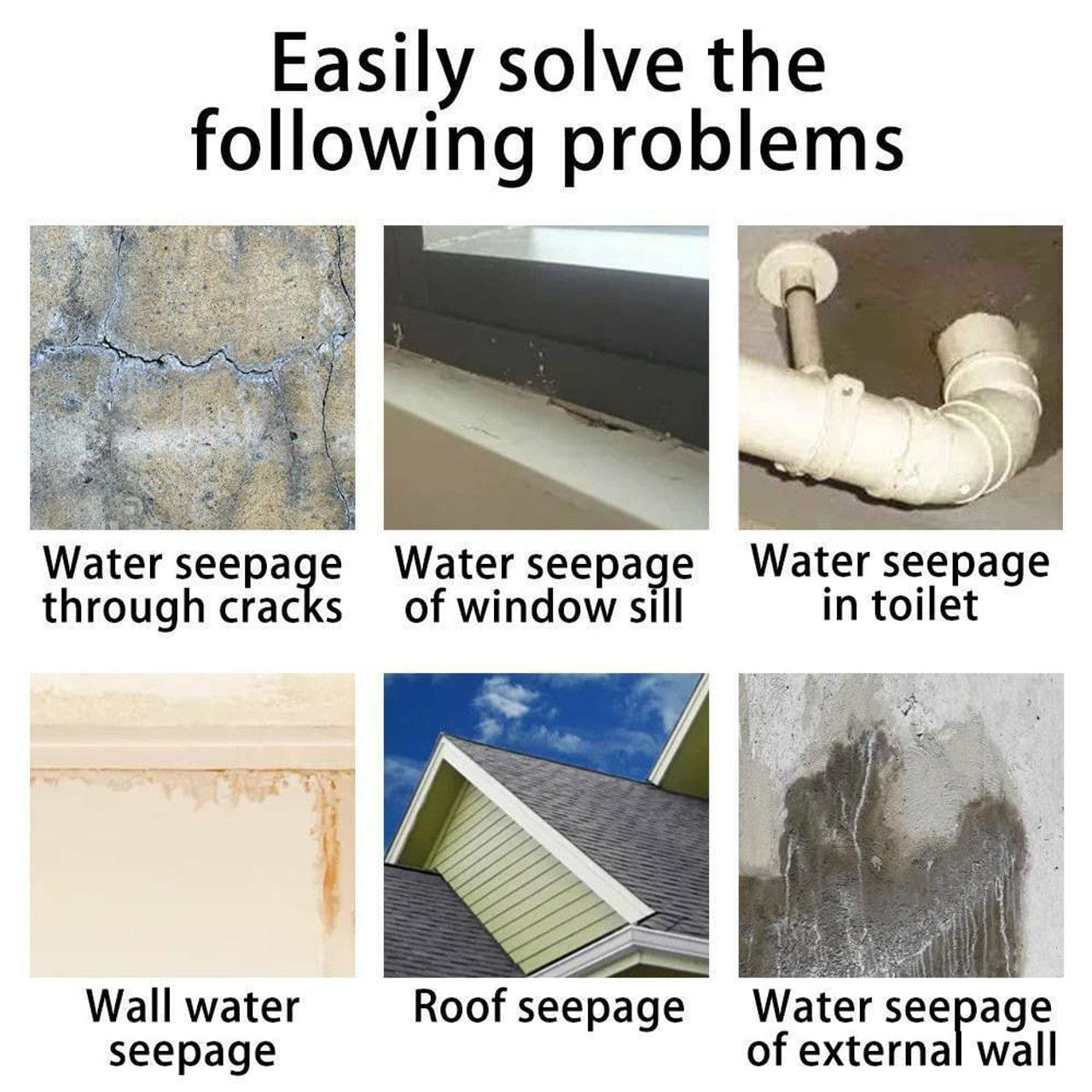 Water Proof Crack Sealer Roof Sealing Leak Repair Spray Waterproof Crack Sealer Spray
