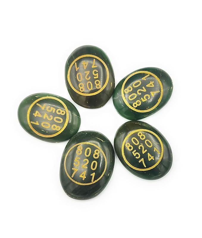 Wealthixio™️ | Green Aventurine Stone Healing Crystals Money Stone Zibu Symbol Wealthixio™️Jade Zibu Coin Zaavio®
