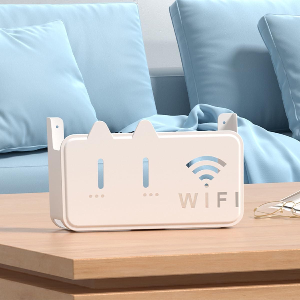 WiFi Router Storage Box with Wall Mount WiFi Router Storage Box with Wall Mount