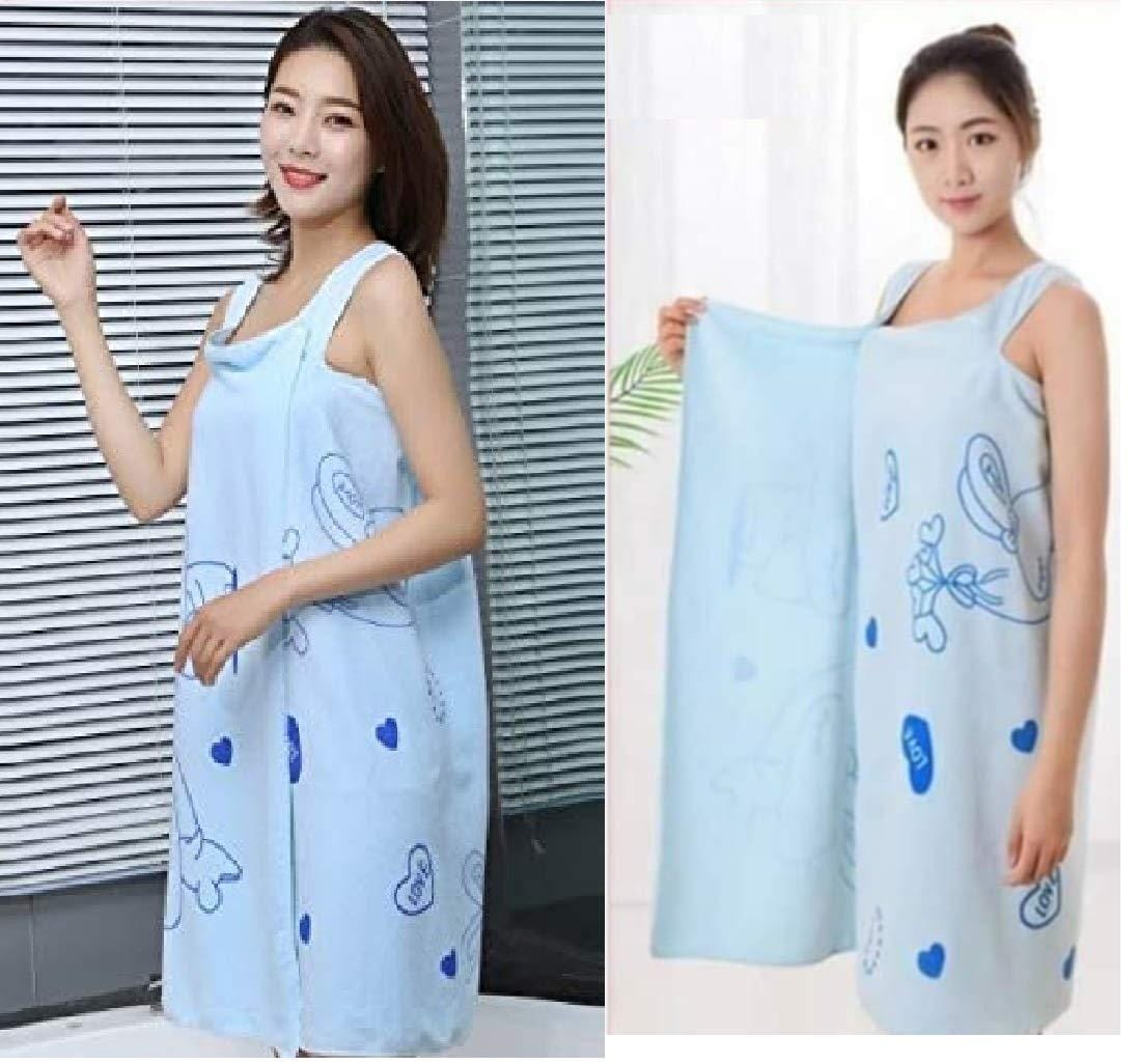 Women's Wearable Bath Towel (Set of 2) | Bath Robe Towels Bathroom Micro Fibre Towel For Women Women's Wearable Bath Towel (Set of 2)