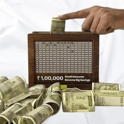 Wooden Money Bank | Savings Box Kids Bank Account Coins Bank Premium Wooden Money Bank