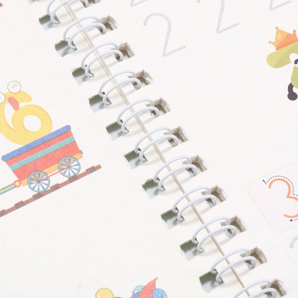 Writiox™ | Handwriting Practice Letters ABC Tracing Sheets kindergarten Writiox™ Magic Practice Copybook (4 BOOKS,1 PEN,1 GRIP,10 REFILL) Zaavio.co®