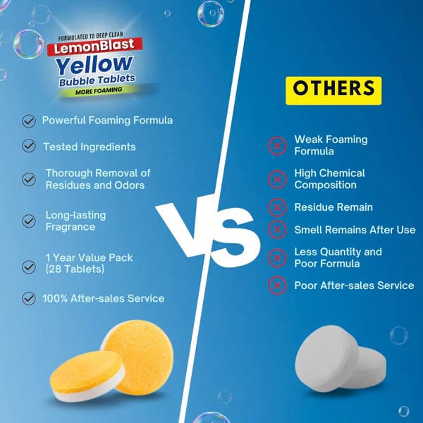 Yellow Bubble Tablets | 🔥 Flat 50% OFF Saving 🔥 (24pc) | BUY 1 GET 1 FREE Drain Cleaner Tablets Yellow Bubble Tablets | 🔥 Flat 50% OFF Saving 🔥 (24pc) | BUY 1 GET 1 FREE