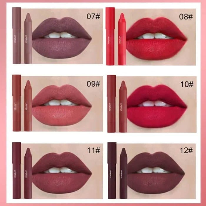 12 Colors Matte Lipstick Pen Zaavio®