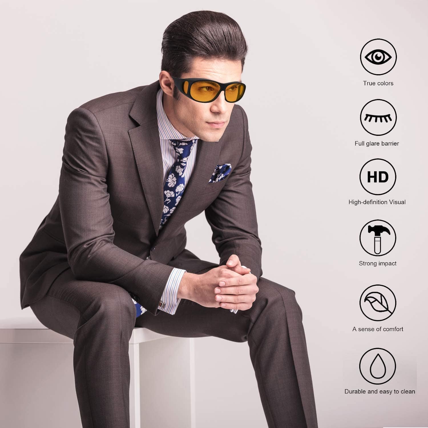 Anti Glare Glasses Night Vision Goggles for Driving Sight Goggles - Night Vision Glasses Night Vision Glasses