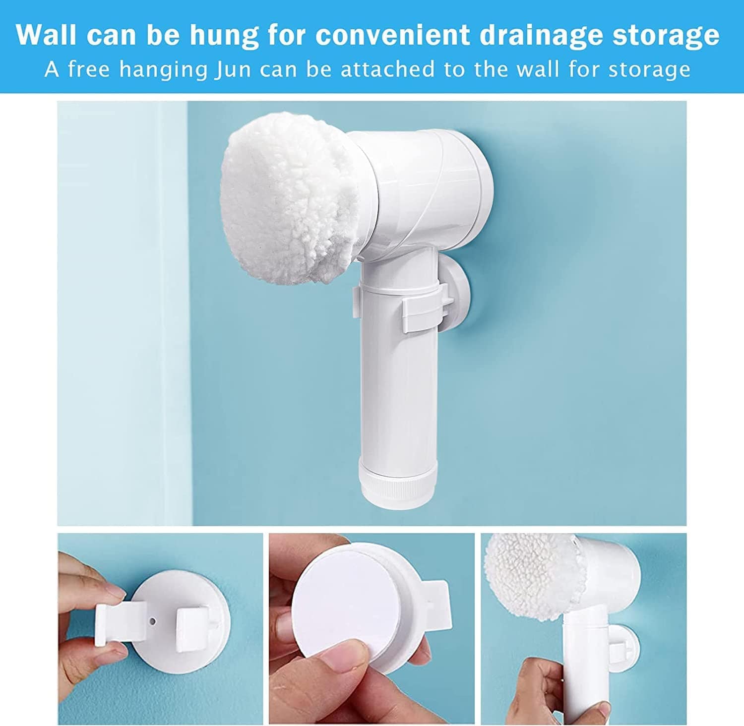 Bathroom Cleaning Brush Electric Scrubber Brush For Bathroom 3-in-1 Electric Cleaning Brush