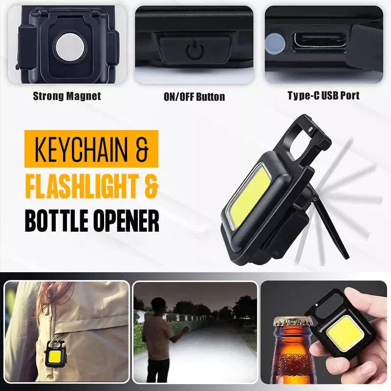 Car Key Chain Flash Light torch Light Keychain Bottle Opener Key Chain