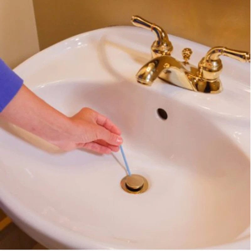 Drain Cleaner Block Pipe Clogged Sink Basin Clear Stick Drain Cleaner Sticks - Set Of 12
