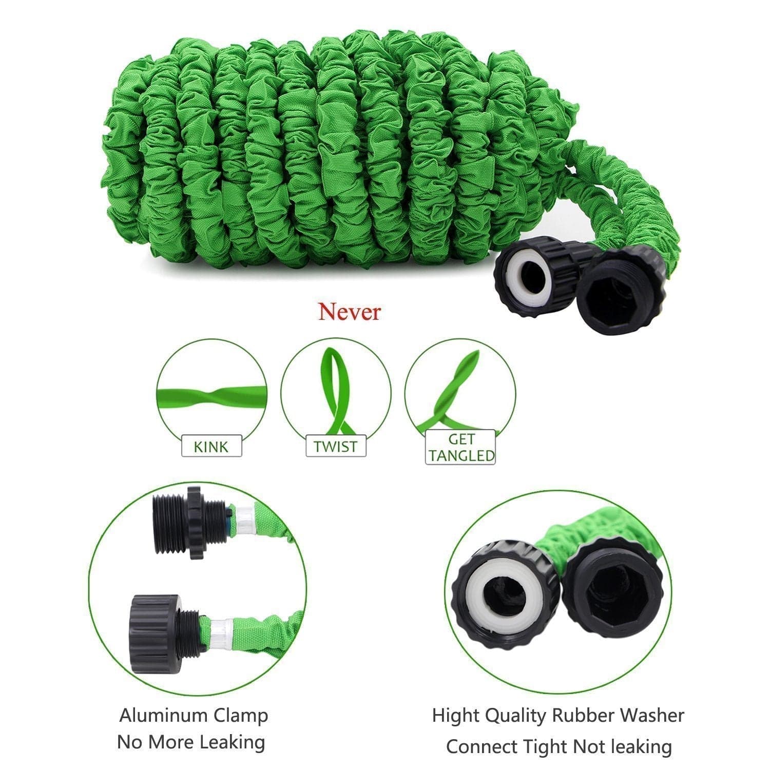 Expandable Garden Hose Retractable Collapsible Water Shrinking Hoses Expandable Garden Hose