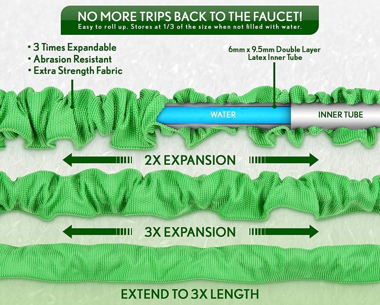 Expandable Garden Hose Retractable Collapsible Water Shrinking Hoses Expandable Garden Hose