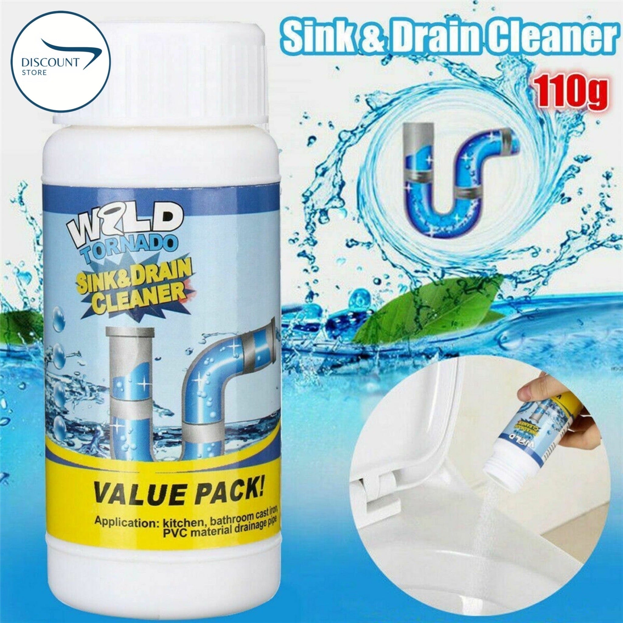 Powerful Drain & Sink Cleaner (Buy 1 Get 1 Free) Powerful Drain & Sink Cleaner (Buy 1 Get 1 Free)
