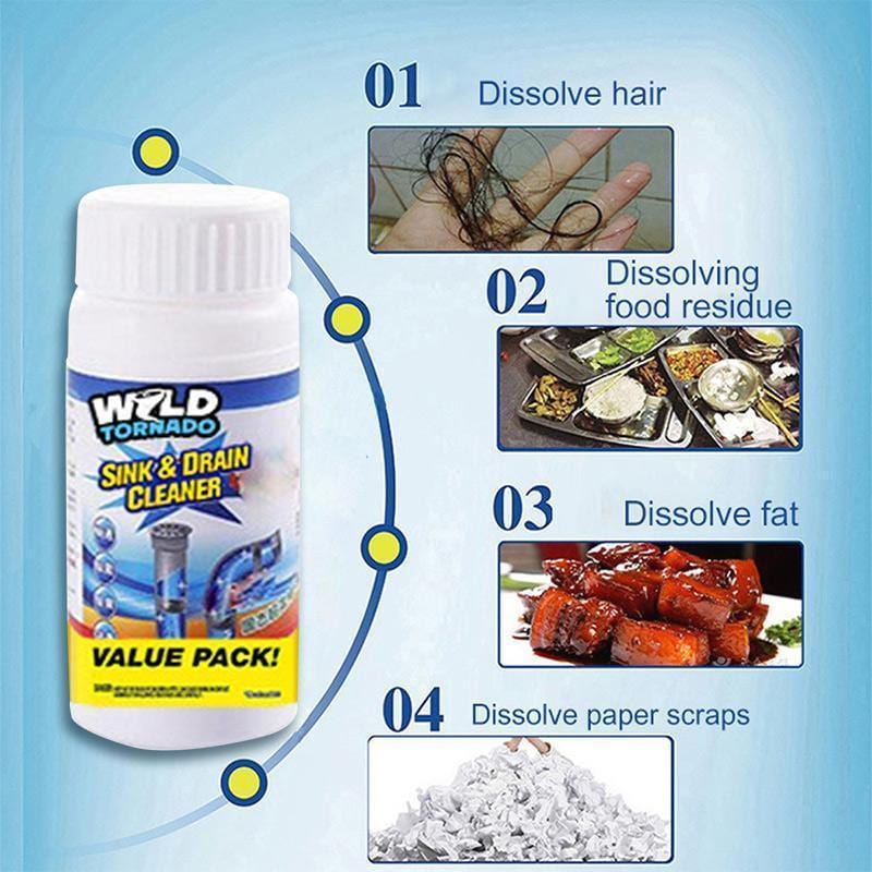 Powerful Drain & Sink Cleaner (Buy 1 Get 1 Free) Powerful Drain & Sink Cleaner (Buy 1 Get 1 Free)