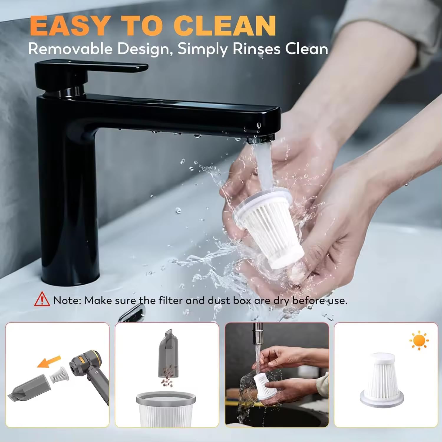 Portable Air Duster Wireless Vacuum Cleaner