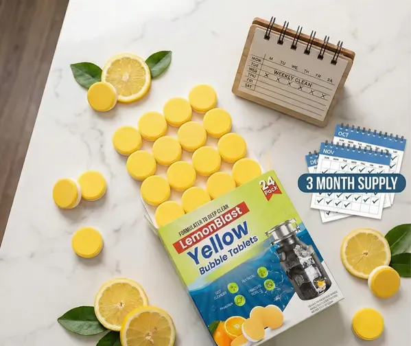 Lemon Blast Yellow Bubble Tablets (24pc)