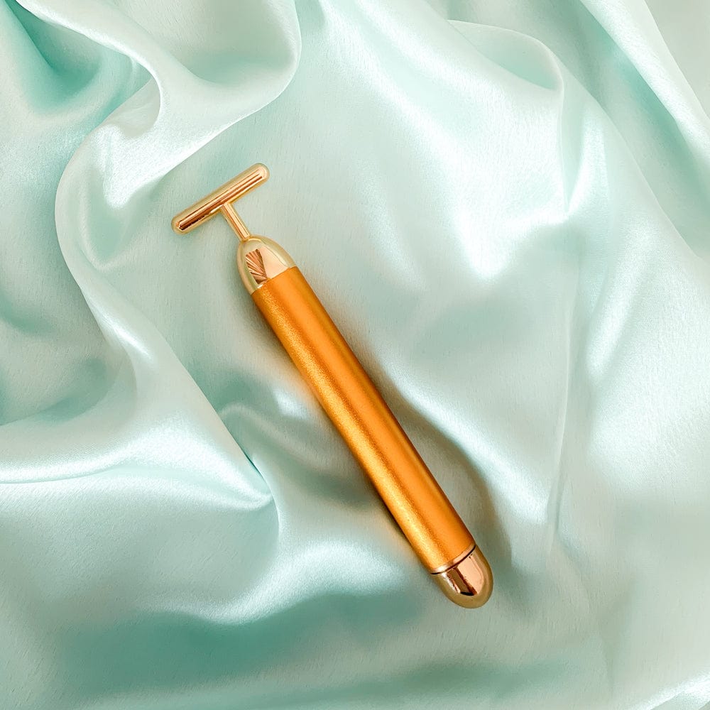 24k Gold Face Massager | Face Massager Roller For Skin Massage Tool Roller 24k Gold Face Massager Zaavio.co®