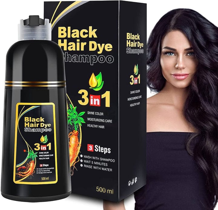 3-in-1 Black Hair Dye Shampoo (Ayurvedic No Side Effect) - 100% Grey Coverage 3-in-1 Black Hair Dye Shampoo (Ayurvedic No Side Effect) - 100% Grey Coverage