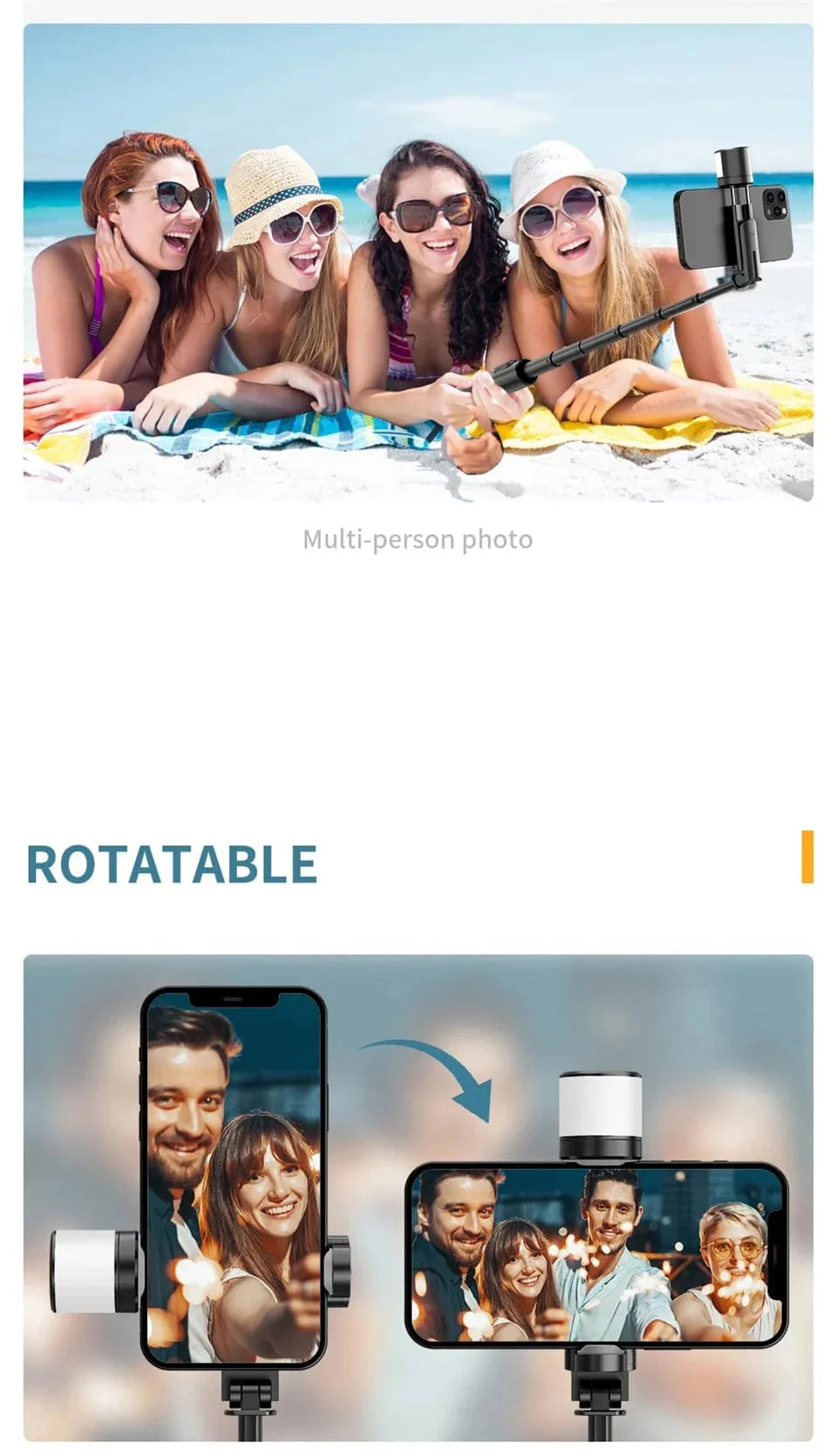 3-in-1 Selfie Stick Tripod | Selfie Stick For Selfies Bluetooth Tripod Stand With Remote - 3-in-1 Selfie Stick Tripod