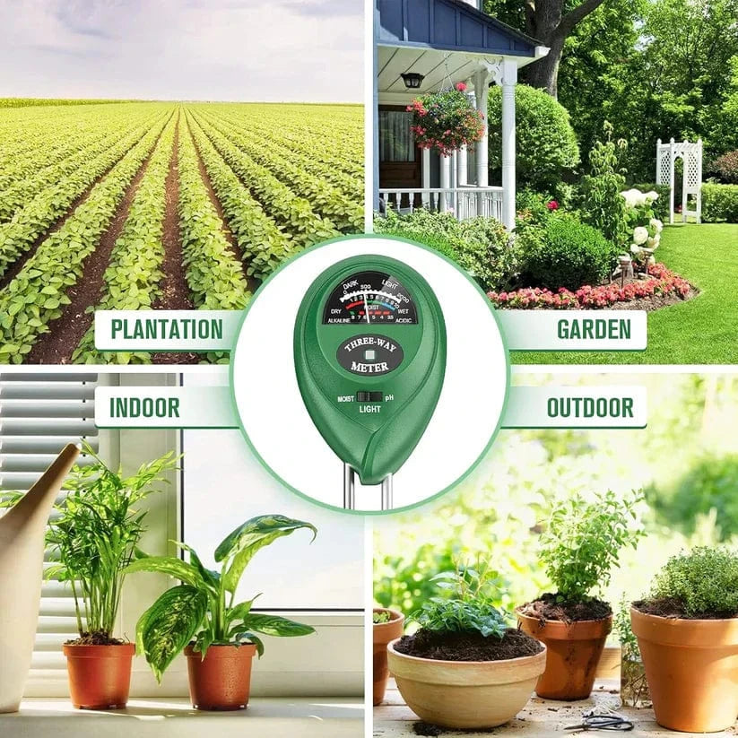 3-in-1 Soil Test Meter | Soil Moisture Sensor Samples Health Moisture Tester 3-in-1 Soil Test Meter