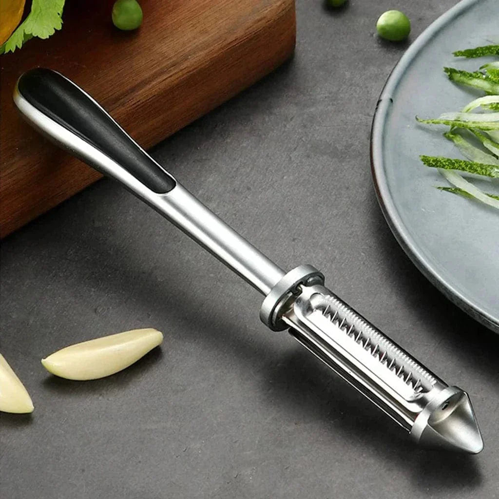 3 in 1 Veggie Peeler | Potato Peeler Vegetable Knife Slicer Fruit Peeler Kitchen 3 in 1 Knife - 3 in 1 Stainless steel Multifunctional Veggie Peeler (Pack of 2)
