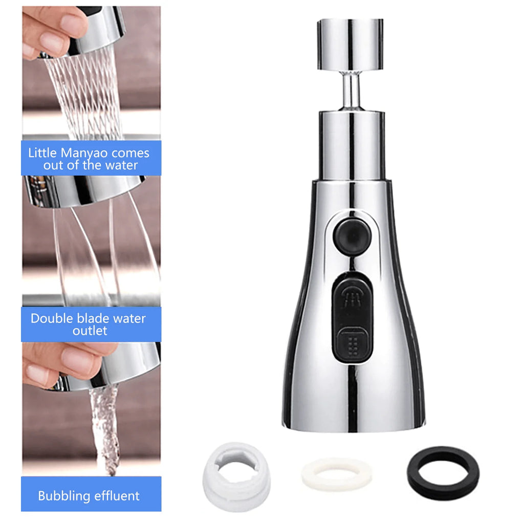 3 Modes Water Sprayer | Kitchen Accessories Sink Tap Water Aerator Faucet Tap Purifier - 3 Modes Water Sprayer