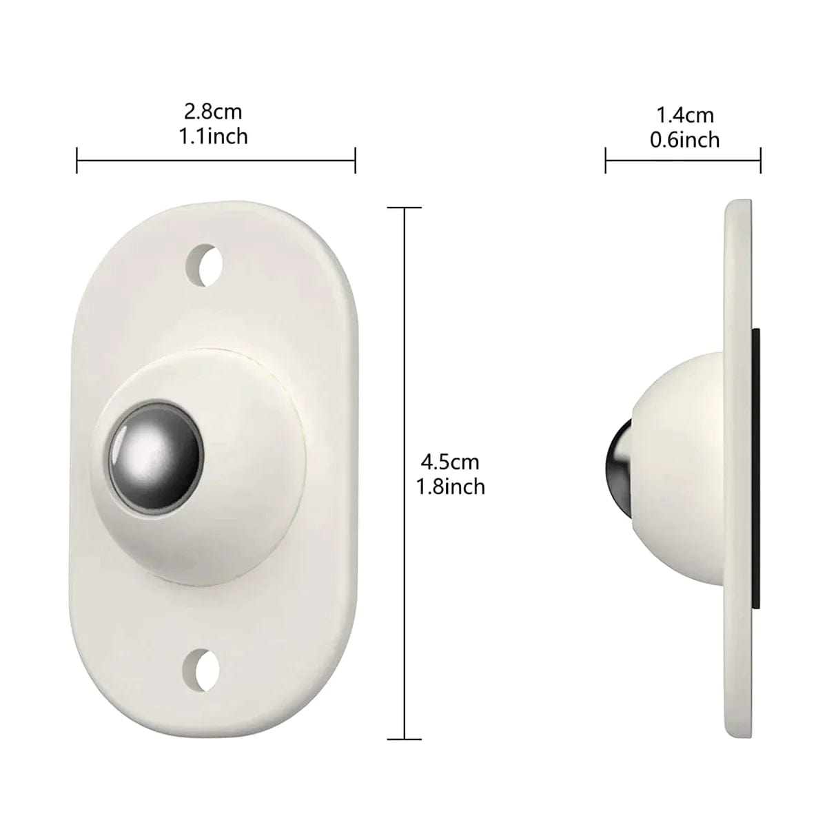 360° Adhesive Mini Swivel Wheels Pack of 4 360° Adhesive Mini Swivel Wheels